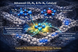 A Method of Synthesising Atomically Dispersed CO2-N6 and Fe-N4 Costructures Anchored on Hierarchical Porous Carbon Host