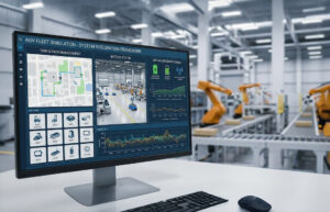 Computer Interface for Automated Vehicle Fleet Simulation in System Integration and Manufacturing Operation