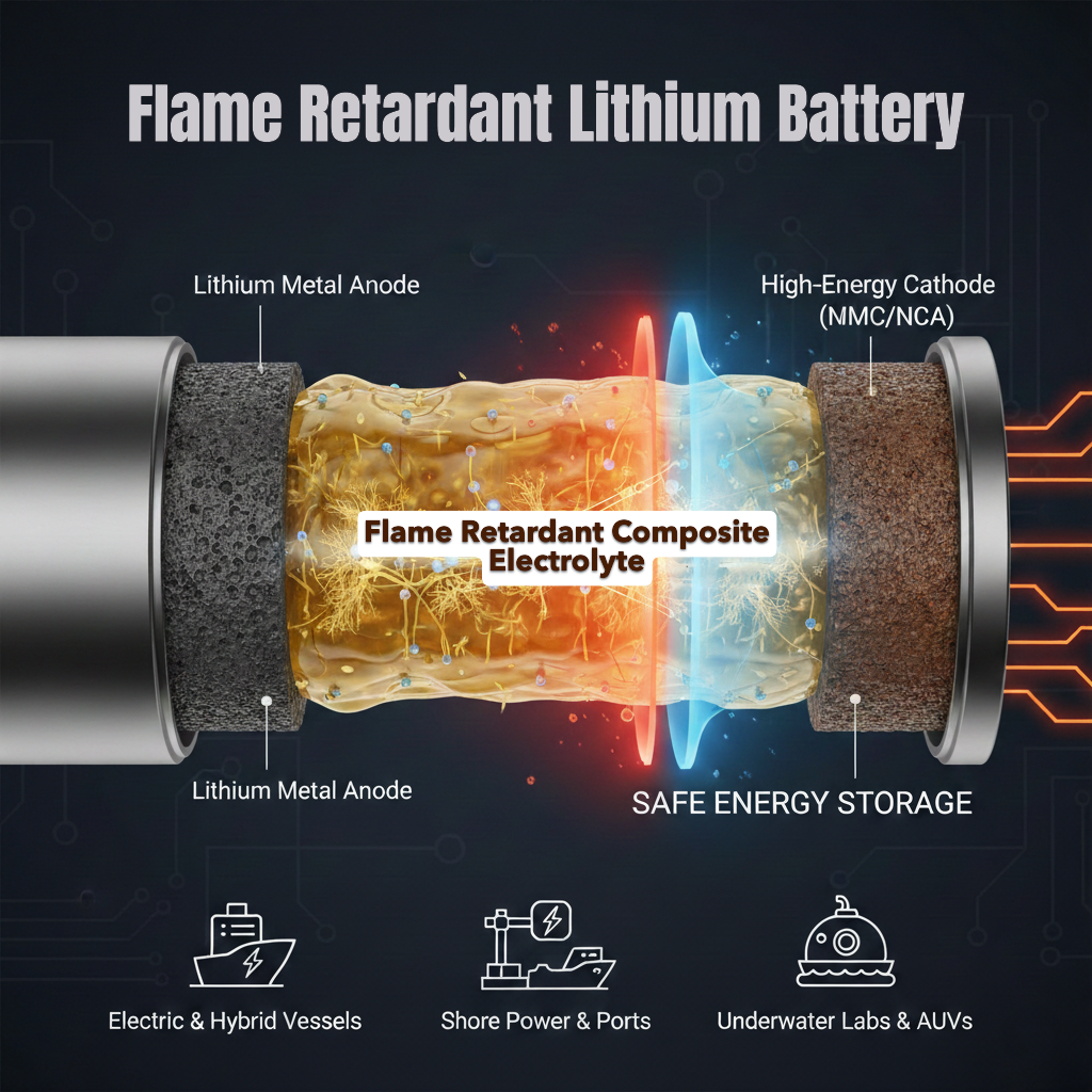 Flame retardant composite electrolyte, manufacturing method and flame retardant lithium battery