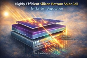 Highly Efficient Silicon Bottom Solar Cell for Tandem Application
